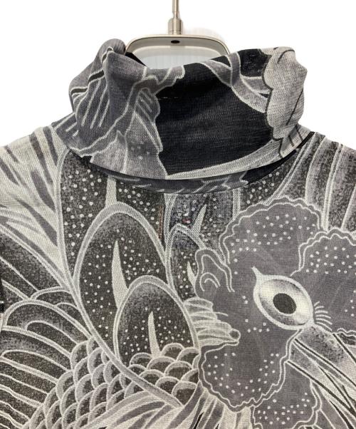 Jean Paul GAULTIER（ジャンポールゴルチェ）Jean Paul GAULTIER (ジャンポールゴルチェ) ノースリーブパワーネット グレー×ブラック サイズ:40の古着・服飾アイテム