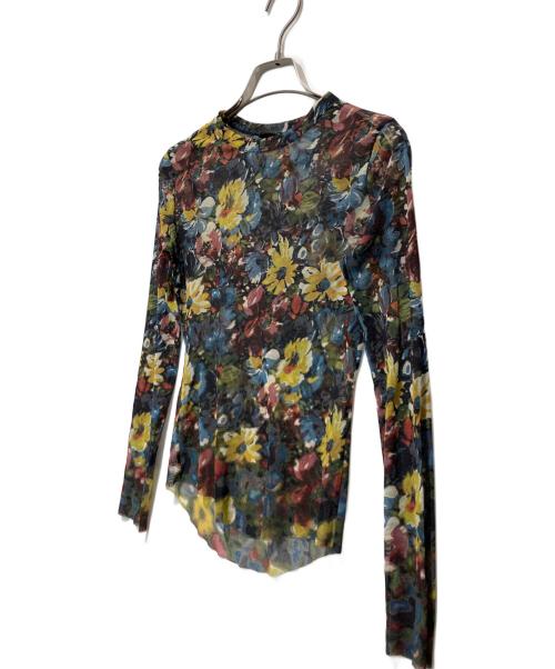 Jean Paul Gaultier FEMME（ジャンポールゴルチエ フェム）Jean Paul Gaultier FEMME (ジャンポールゴルチエ フェム) 花柄パワーネット マルチカラー サイズ:40の古着・服飾アイテム