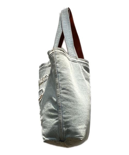 Y/PROJECT（ワイ プロジェクト）Y/PROJECT (ワイ プロジェクト) Paris' best distressed denim tote bag インディゴの古着・服飾アイテム