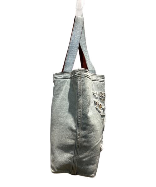 Y/PROJECT（ワイ プロジェクト）Y/PROJECT (ワイ プロジェクト) Paris' best distressed denim tote bag インディゴの古着・服飾アイテム