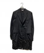 BLACK COMME des GARCONSブラックコムデギャルソン）の古着「ライトウールミドルコート」｜ブラック