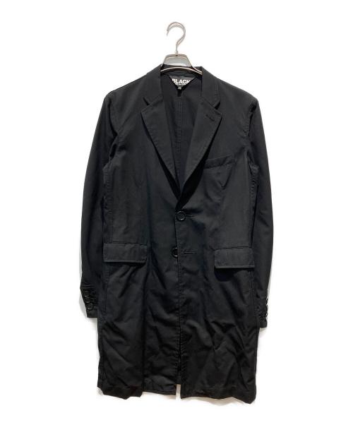 BLACK COMME des GARCONS（ブラックコムデギャルソン）BLACK COMME des GARCONS (ブラックコムデギャルソン) ライトウールミドルコート ブラック サイズ:Mの古着・服飾アイテム