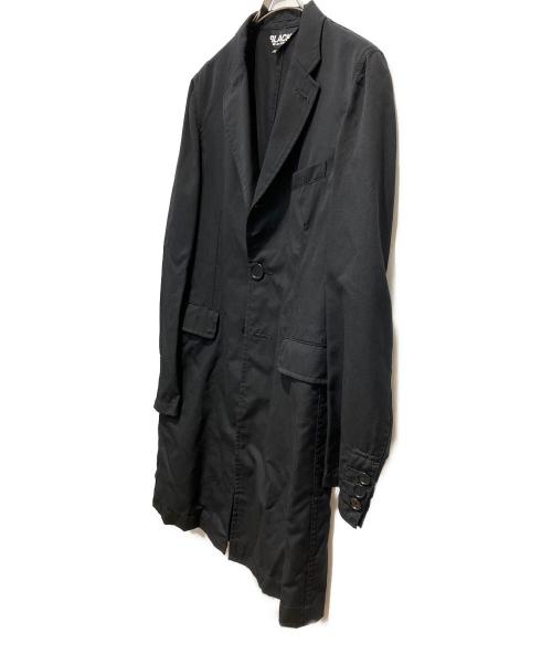 BLACK COMME des GARCONS（ブラックコムデギャルソン）BLACK COMME des GARCONS (ブラックコムデギャルソン) ライトウールミドルコート ブラック サイズ:Mの古着・服飾アイテム