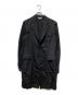 BLACK COMME des GARCONS（ブラックコムデギャルソン）の古着「ライトウールミドルコート」｜ブラック