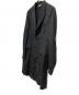 中古・古着 BLACK COMME des GARCONS (ブラックコムデギャルソン) ライトウールミドルコート ブラック サイズ:M：16000円