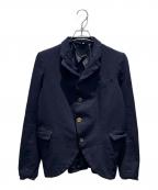 COMME des GARCONS COMME des GARCONSコムデギャルソン コムデギャルソン）の古着「縮絨テーラードジャケット」｜ネイビー