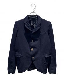 COMME des GARCONS COMME des GARCONS（コムデギャルソン コムデギャルソン）の古着「縮絨テーラードジャケット」｜ネイビー