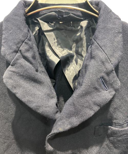 COMME des GARCONS COMME des GARCONS（コムデギャルソン コムデギャルソン）COMME des GARCONS COMME des GARCONS (コムデギャルソン コムデギャルソン) 縮絨テーラードジャケット ネイビー サイズ:Lの古着・服飾アイテム