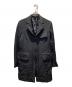 BLACK COMME des GARCONS（ブラックコムデギャルソン）の古着「ポリ縮ストライプテーラードジャケット」｜ブラック