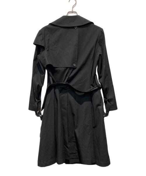 yohji yamamoto+noir（ヨウジヤマモトプリュスノアール）yohji yamamoto+noir (ヨウジヤマモトプリュスノアール) トレンチコート ブラック サイズ:１の古着・服飾アイテム