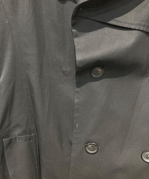 yohji yamamoto+noir（ヨウジヤマモトプリュスノアール）yohji yamamoto+noir (ヨウジヤマモトプリュスノアール) トレンチコート ブラック サイズ:１の古着・服飾アイテム