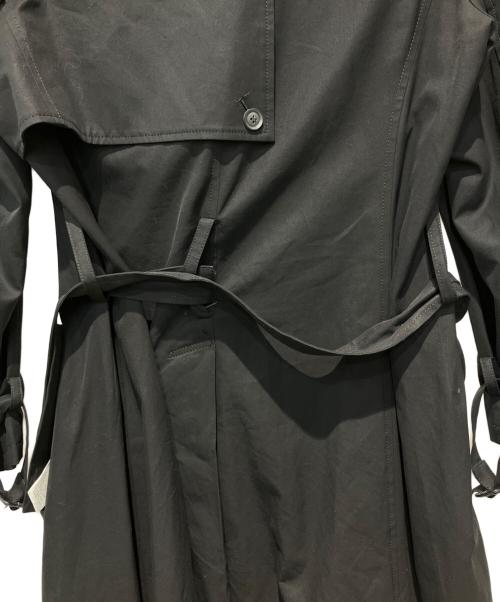yohji yamamoto+noir（ヨウジヤマモトプリュスノアール）yohji yamamoto+noir (ヨウジヤマモトプリュスノアール) トレンチコート ブラック サイズ:１の古着・服飾アイテム