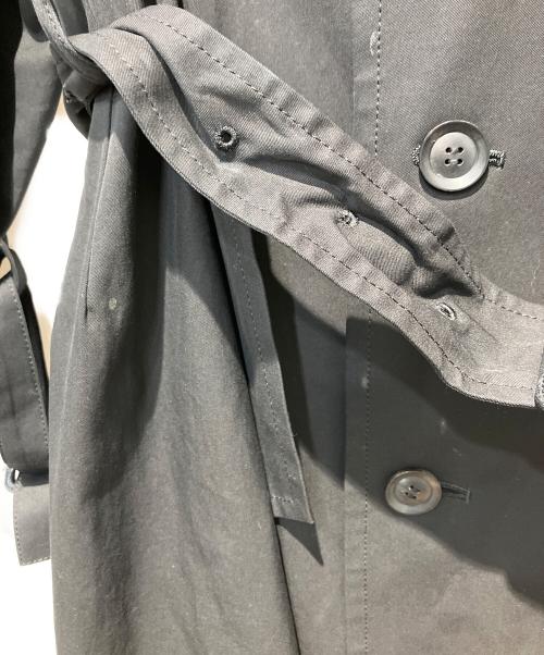 yohji yamamoto+noir（ヨウジヤマモトプリュスノアール）yohji yamamoto+noir (ヨウジヤマモトプリュスノアール) トレンチコート ブラック サイズ:１の古着・服飾アイテム