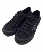 PRADAプラダ）の古着「ギャバジン ホイール ローカットスニーカー」｜ブラック