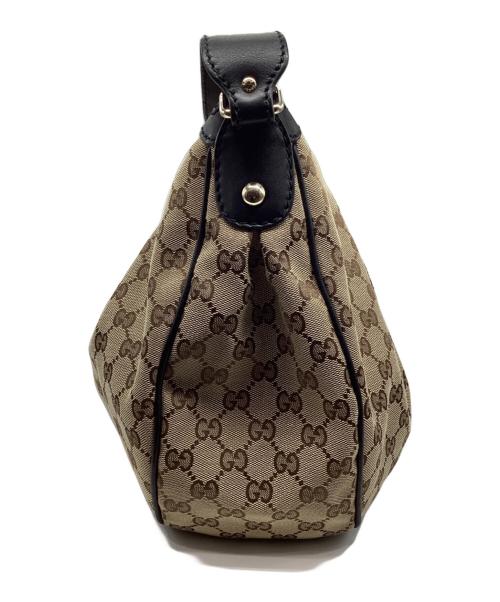 GUCCI（グッチ）GUCCI (グッチ) GGキャンバスホーボーバッグ ベージュの古着・服飾アイテム
