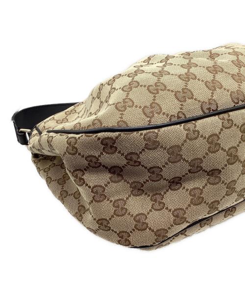 GUCCI（グッチ）GUCCI (グッチ) GGキャンバスホーボーバッグ ベージュの古着・服飾アイテム