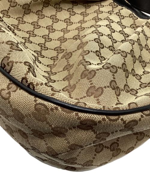 GUCCI（グッチ）GUCCI (グッチ) GGキャンバスホーボーバッグ ベージュの古着・服飾アイテム