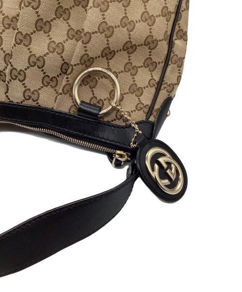 GUCCI（グッチ）GUCCI (グッチ) GGキャンバスホーボーバッグ ベージュの古着・服飾アイテム