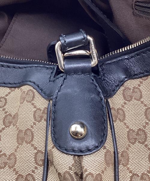 GUCCI（グッチ）GUCCI (グッチ) GGキャンバスホーボーバッグ ベージュの古着・服飾アイテム