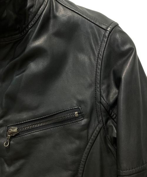 SHELLAC（シェラック）SHELLAC (シェラック) カウスキンジャケット ブラック サイズ:48の古着・服飾アイテム