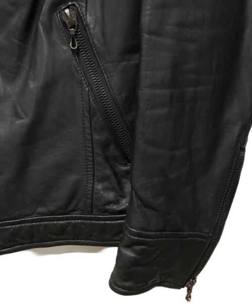 SHELLAC（シェラック）SHELLAC (シェラック) カウスキンジャケット ブラック サイズ:48の古着・服飾アイテム