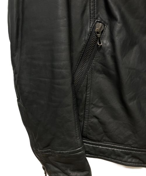 SHELLAC（シェラック）SHELLAC (シェラック) カウスキンジャケット ブラック サイズ:48の古着・服飾アイテム