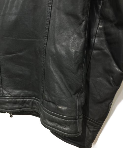 SHELLAC（シェラック）SHELLAC (シェラック) カウスキンジャケット ブラック サイズ:48の古着・服飾アイテム
