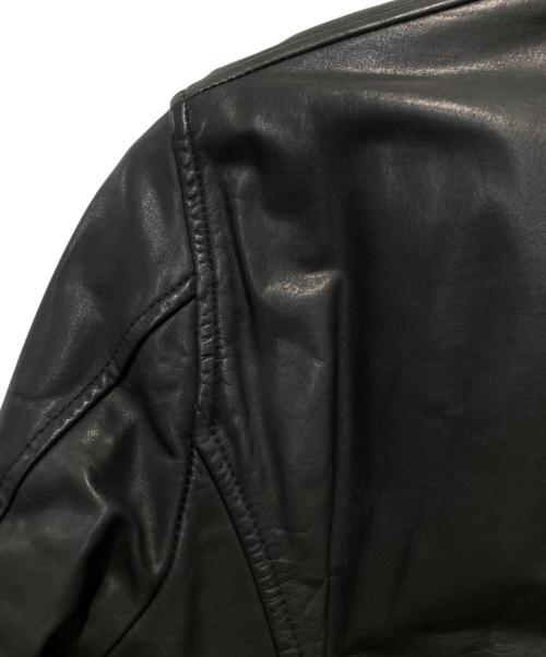 SHELLAC（シェラック）SHELLAC (シェラック) カウスキンジャケット ブラック サイズ:48の古着・服飾アイテム
