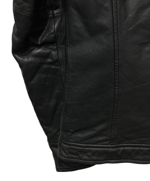 SHELLAC（シェラック）SHELLAC (シェラック) カウスキンジャケット ブラック サイズ:48の古着・服飾アイテム