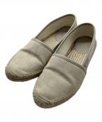 GUCCIグッチ）の古着「GG Espadrille/エスパドリーユスリッポン」｜ベージュ