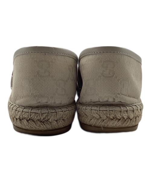 GUCCI（グッチ）GUCCI (グッチ) GG Espadrille/エスパドリーユスリッポン ベージュ サイズ:36の古着・服飾アイテム