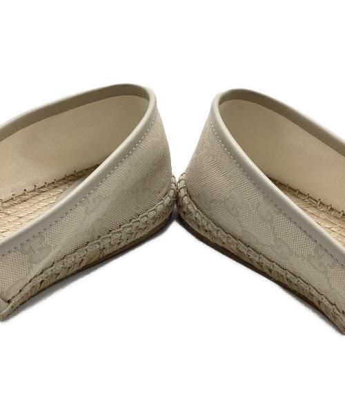 GUCCI（グッチ）GUCCI (グッチ) GG Espadrille/エスパドリーユスリッポン ベージュ サイズ:36の古着・服飾アイテム