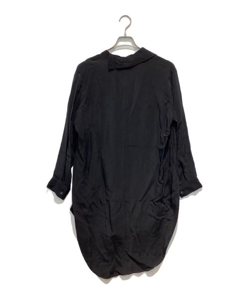 YOHJI YAMAMOTO（ヨウジヤマモト）YOHJI YAMAMOTO (ヨウジヤマモト) アシメカラープルオーバーロングシャツ ブラック サイズ:不明の古着・服飾アイテム