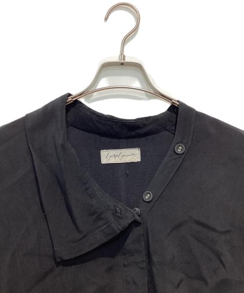 YOHJI YAMAMOTO（ヨウジヤマモト）YOHJI YAMAMOTO (ヨウジヤマモト) アシメカラープルオーバーロングシャツ ブラック サイズ:不明の古着・服飾アイテム