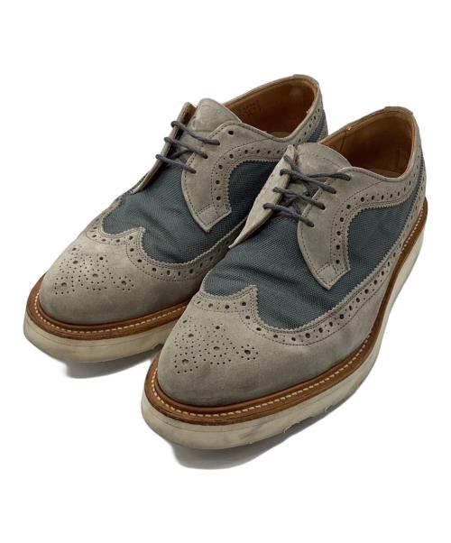 Tricker's（トリッカーズ）Tricker's (トリッカーズ) Engineered Garments (エンジニアド ガーメンツ) TWO TONE DERBY BROGUE グレー サイズ:9Hの古着・服飾アイテム