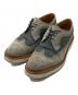 Tricker's（トリッカーズ）の古着「TWO TONE DERBY BROGUE」｜グレー