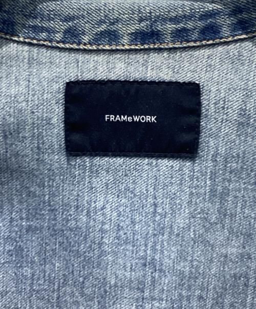 FRAMeWORK（フレームワーク）FRAMeWORK (フレームワーク) エクストララージデニムジャケット スカイブルー サイズ:FREEの古着・服飾アイテム