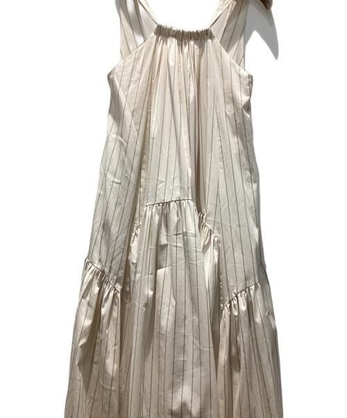venica（ヴェニカ）venica (ヴェニカ) Volume tiered dress ベージュ サイズ:F 未使用品の古着・服飾アイテム