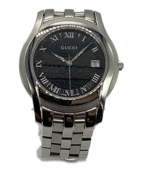 GUCCI（グッチ）GUCCI (グッチ) リストウォッチ ブラックの古着・服飾アイテム