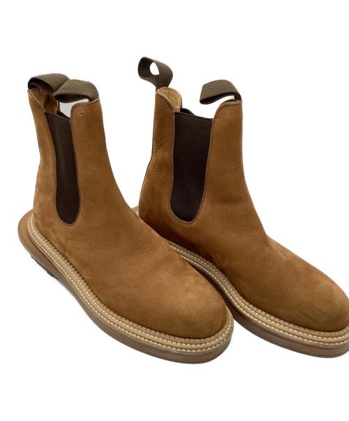 sacai（サカイ）sacai (サカイ) J.M.WESTON (ジェイエムウエストン) Chelsea Boots ピーチナッツヌバック サイズ:5の古着・服飾アイテム