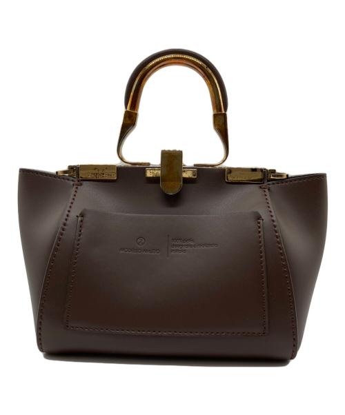 ZANCHETTI（ザンケッティー）ZANCHETTI (ザンケッティー) Plage (プラージュ) AMLET MINI POCKET バッグ ブラウンの古着・服飾アイテム