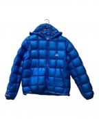 stussyステューシー）の古着「Midweight Hooded Puffer」｜ブルー