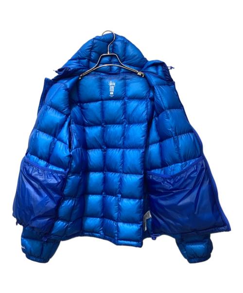 stussy（ステューシー）stussy (ステューシー) Midweight Hooded Puffer ブルー サイズ:Mの古着・服飾アイテム