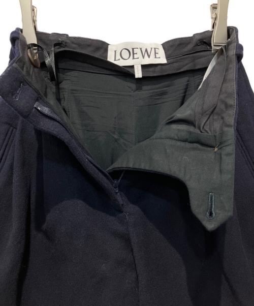 LOEWE（ロエベ）LOEWE (ロエベ) ウールショートパンツ ネイビー サイズ:34の古着・服飾アイテム