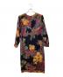 LEONARD FASHION (レオナールファッション) シルク混フラワーペイズリーワンピース ブラック サイズ:L：22000円