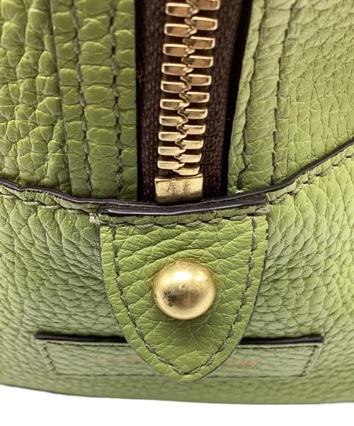 J&M DAVIDSON（ジェイ＆エム デヴィッドソン）J&M DAVIDSON (ジェイ＆エム デヴィッドソン) MINI MIA ハンドバッグ ライムグリーンの古着・服飾アイテム