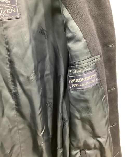 Burberry's（バーバリーズ）Burberry's (バーバリーズ) カシミヤステンカラーコート ネイビー サイズ:不明の古着・服飾アイテム