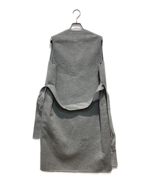 manzoni24（マンゾーニ24）manzoni24 (マンゾーニ24) ベルテッドウールカシミヤジレ グレー サイズ:F36の古着・服飾アイテム