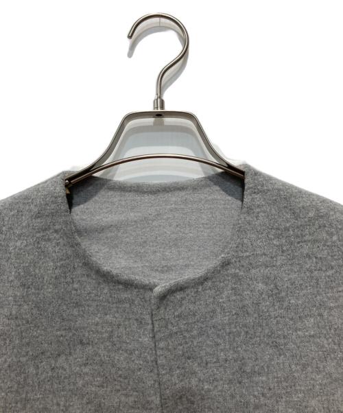 manzoni24（マンゾーニ24）manzoni24 (マンゾーニ24) ベルテッドウールカシミヤジレ グレー サイズ:F36の古着・服飾アイテム