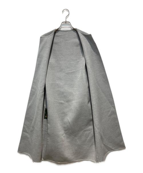 manzoni24（マンゾーニ24）manzoni24 (マンゾーニ24) ベルテッドウールカシミヤジレ グレー サイズ:F36の古着・服飾アイテム